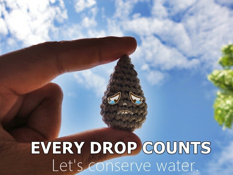droplet crochet pattern by woolshie