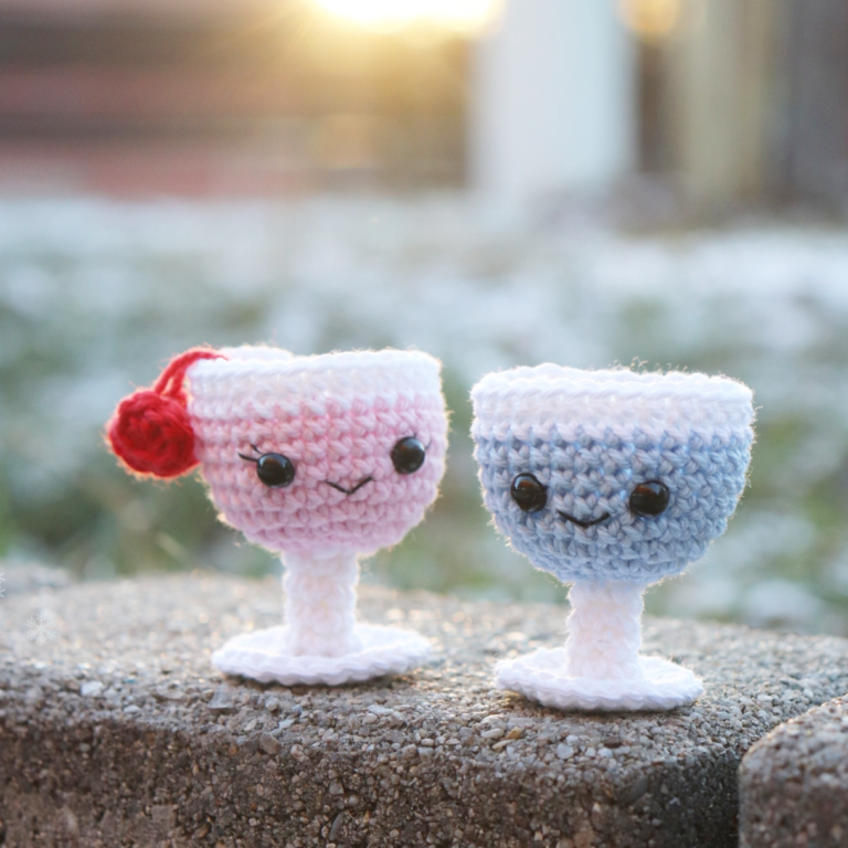Mini Wine Glass Crochet Pattern
