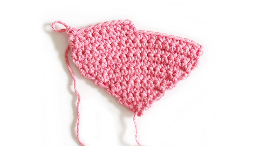 Heart Mug Coaster Woolshie Crochet Pattern finishing first part