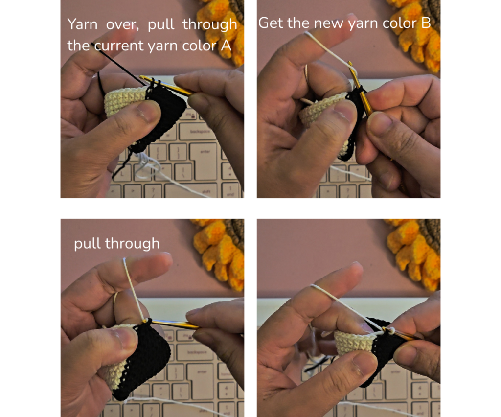 Handmade crochet orca from Woolshie pattern