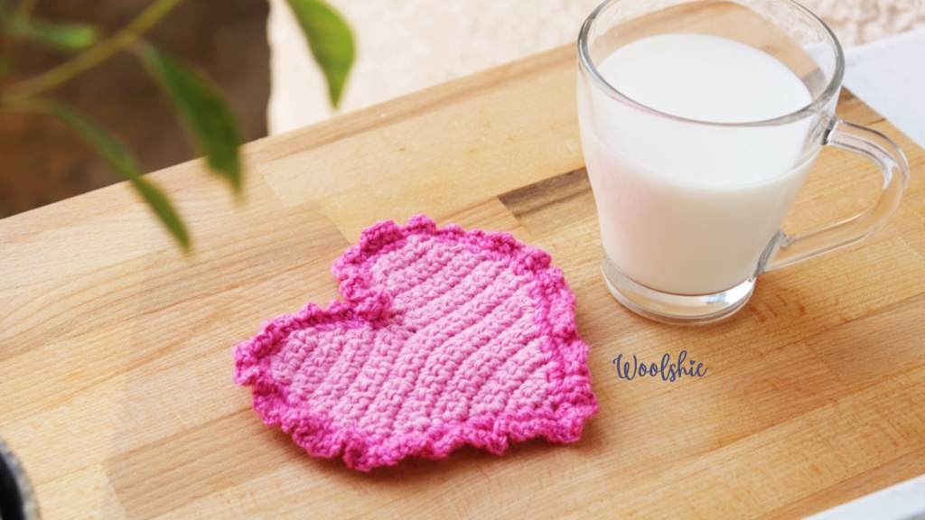 Heart Mug Coaster Crochet photo