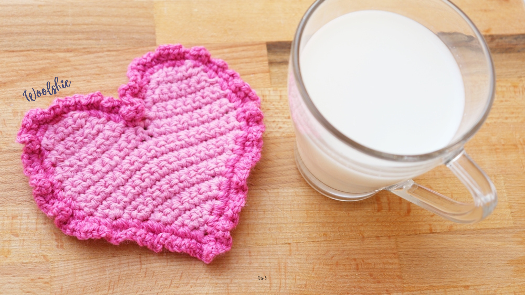 Heart Mug Coaster Crochet photo