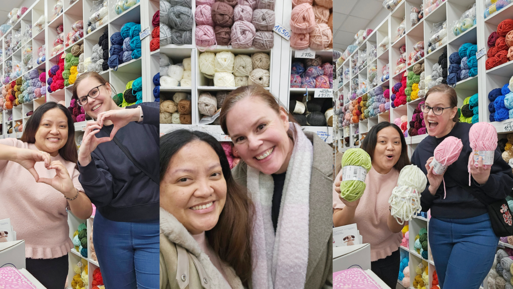 Yarn shopping with HappyBerry Crochet