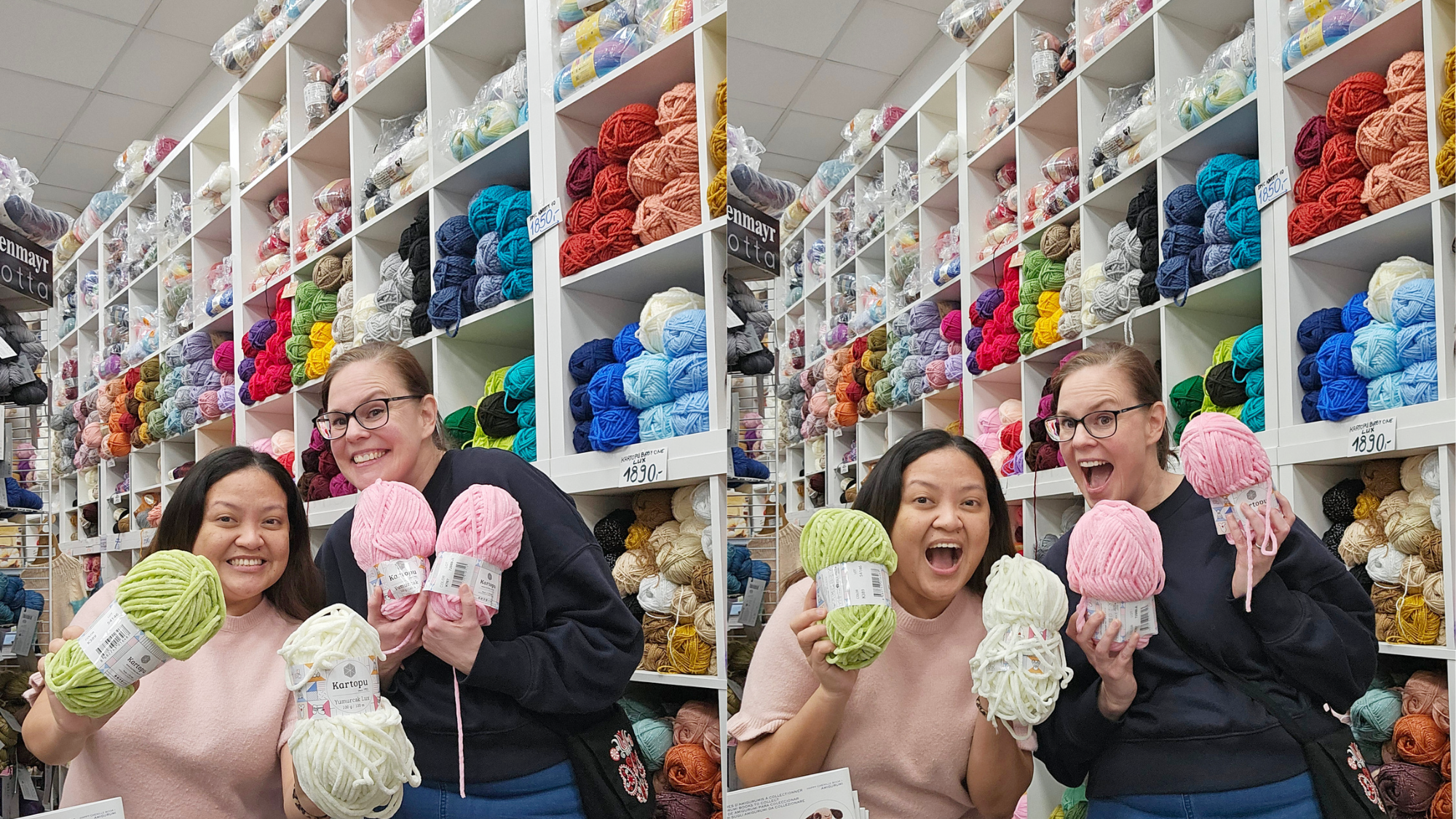 Yarn shopping with HappyBerry Crochet