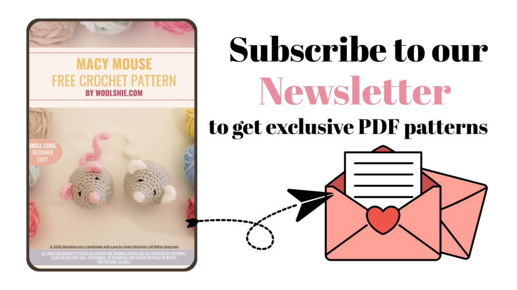 mouse amigurumi pattern by woolshie