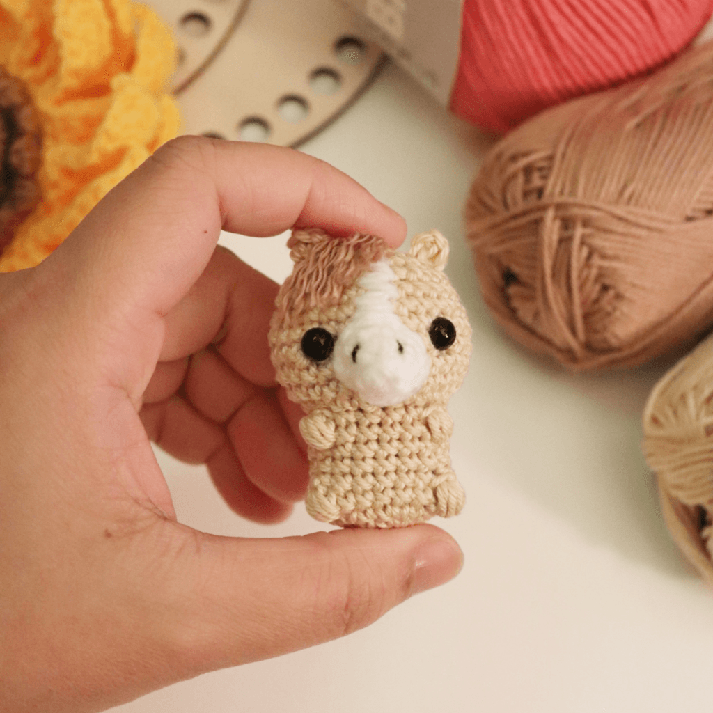 mini horse crochet pattern by woolshie