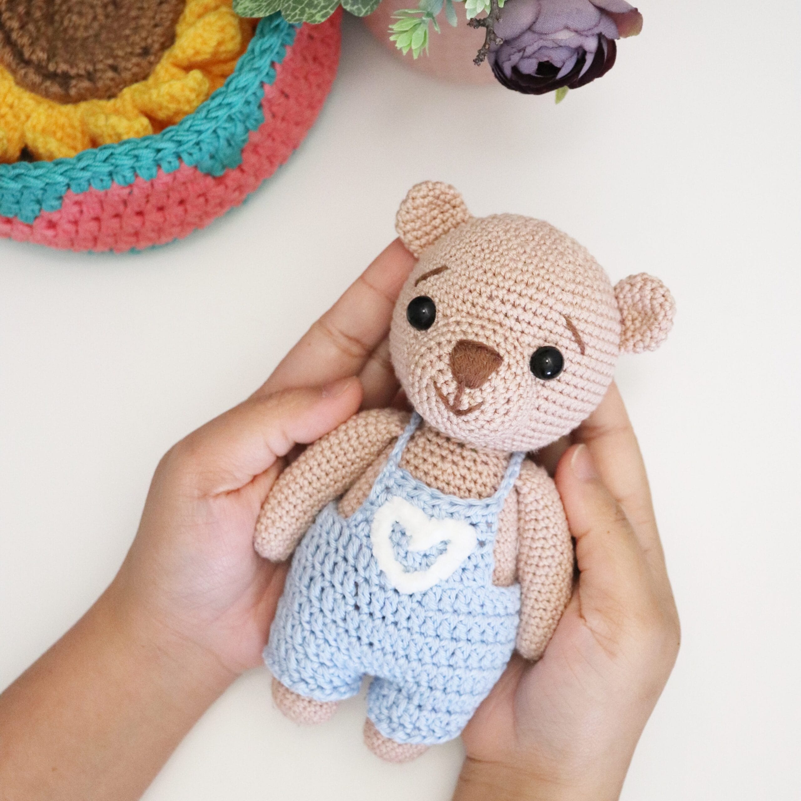 bella the brown bear amigurumi crochet pattern woolshie