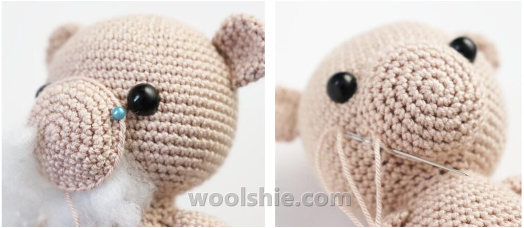 bella the brown bear amigurumi crochet pattern woolshie