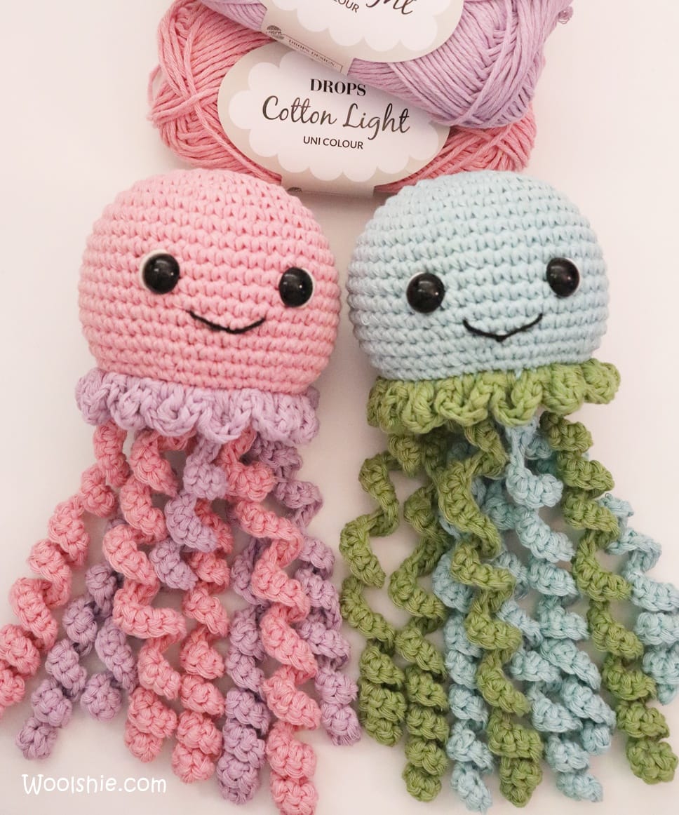 Jellyfish crochet easy pattern by woolshie crochet