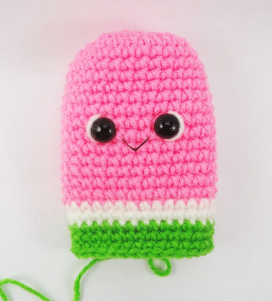 Watermelon fruity Ice Pops Crochet Pattern by Woolshie