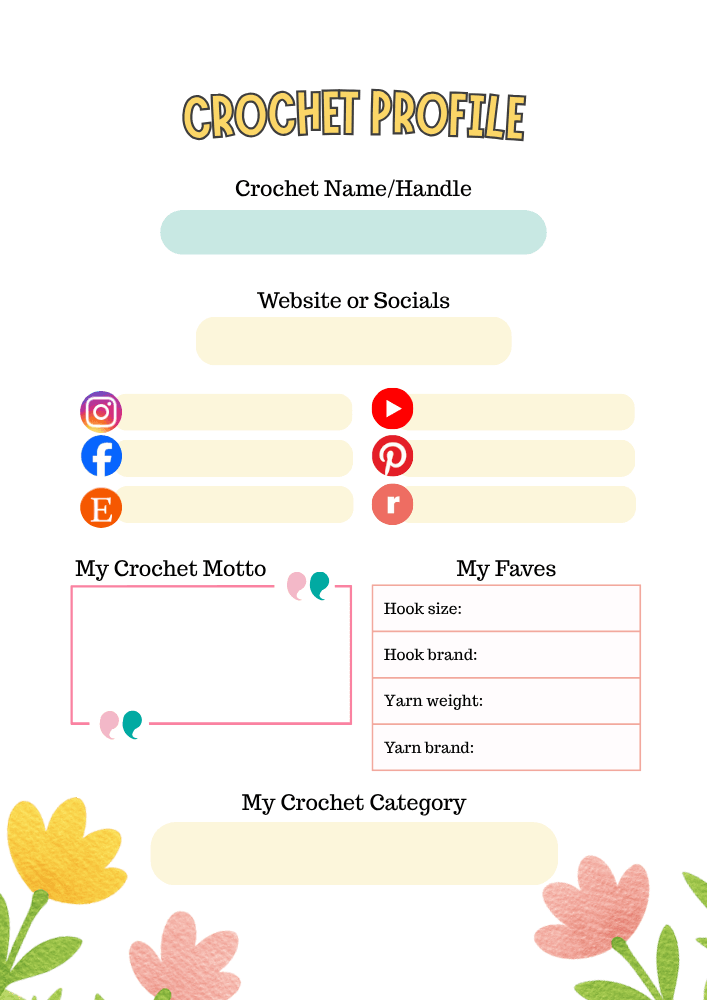 introduce your crochet identity.