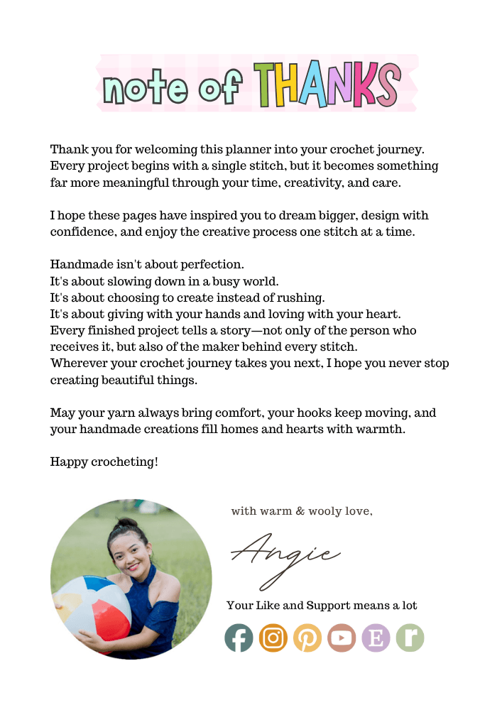 a thank you note 